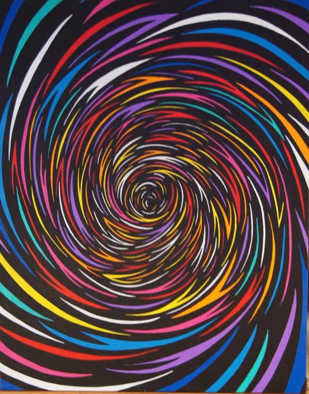 Akrylmålning Twister av Nanni Stegring