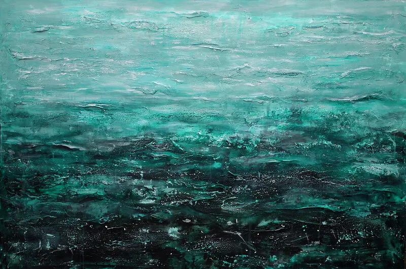 Akrylmålning What you sea av Jenny Nielsen