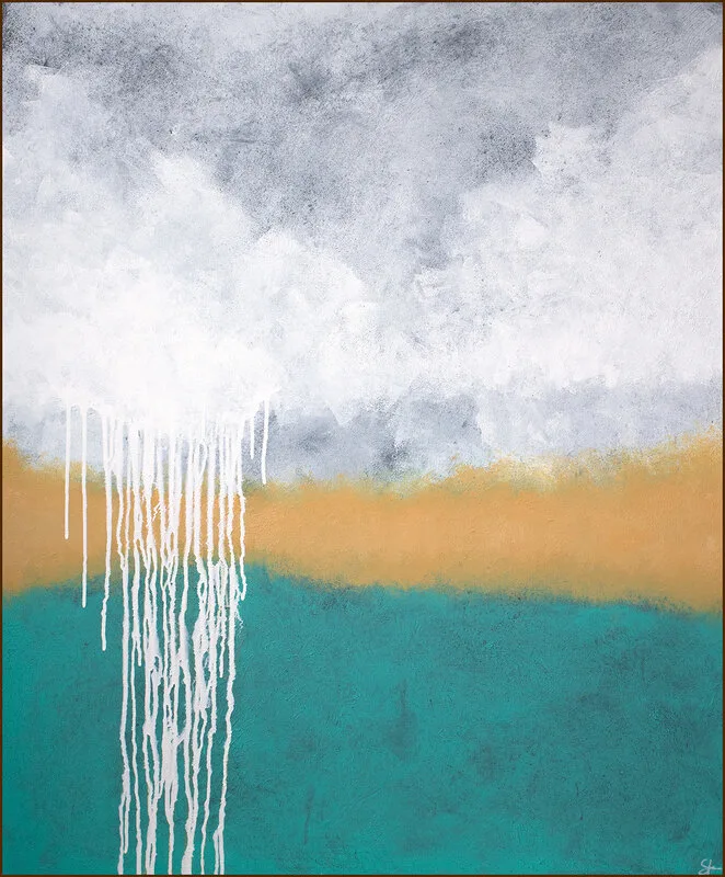 Akrylmålning No. 210202, Spring Horizon av Stellan Fine Art