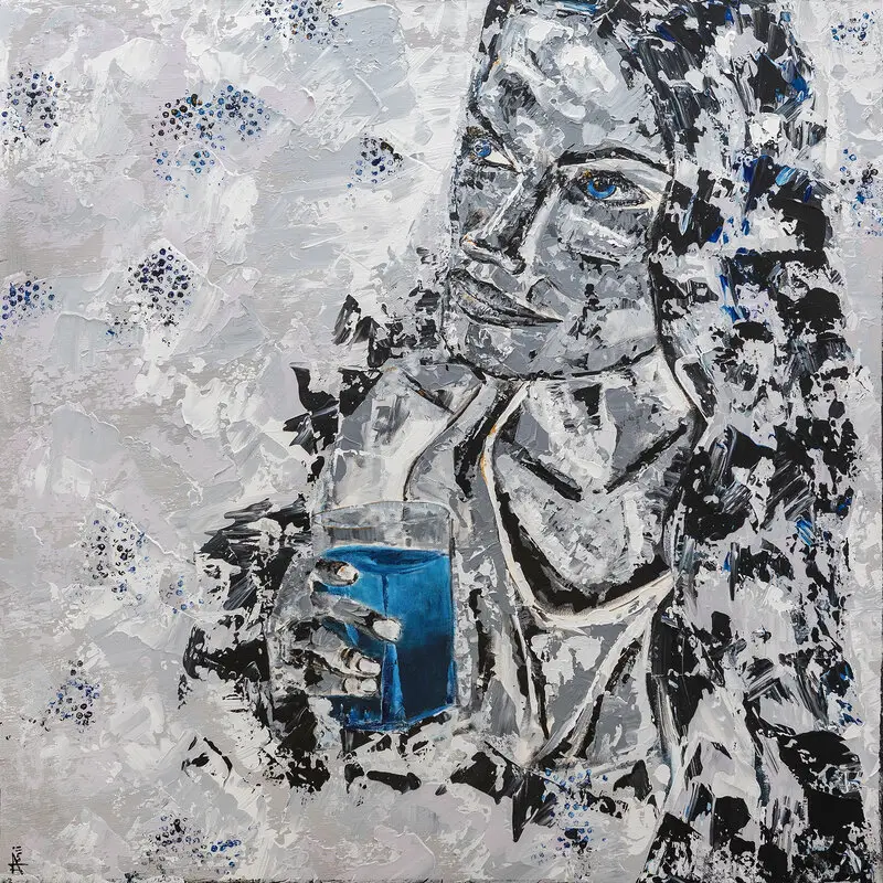 Akrylmålning Dreamer av Magnus Ponsimaa