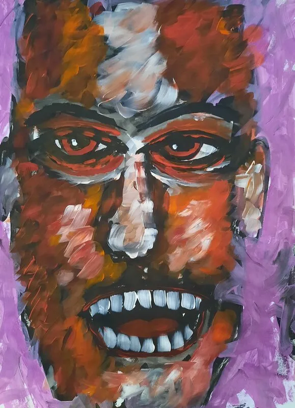 Akrylmålning Namnlös, nr 20 av Fredrik Bülow