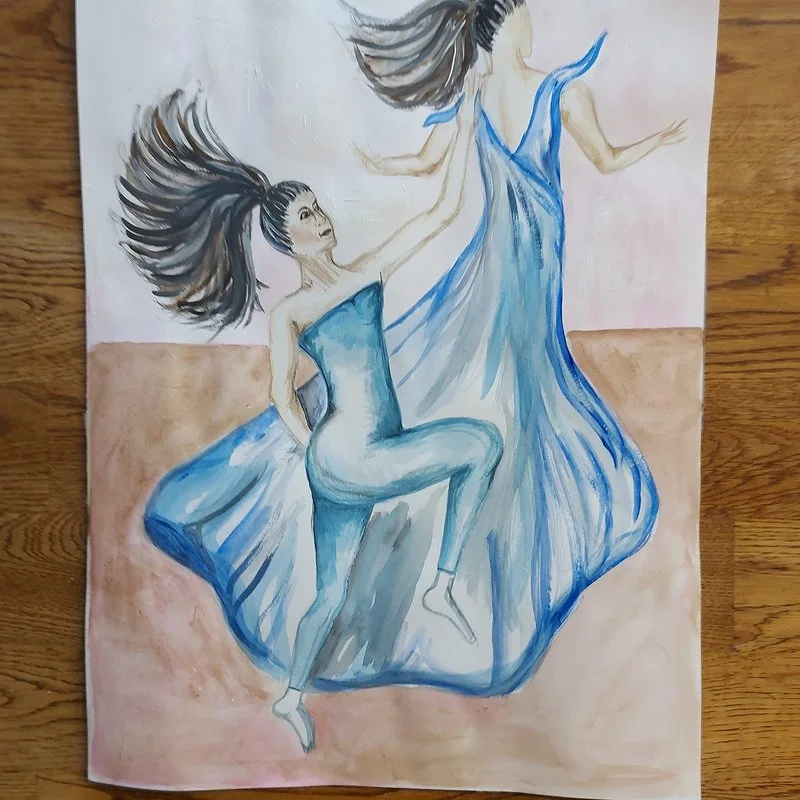 Akvarell av Lisa Brunelius