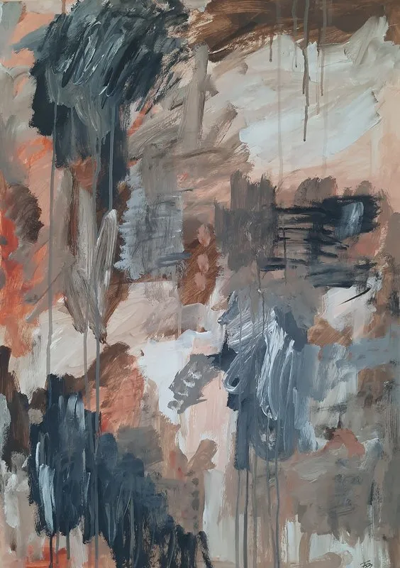 Akrylmålning Namnlös, nr 56 av Fredrik Bülow