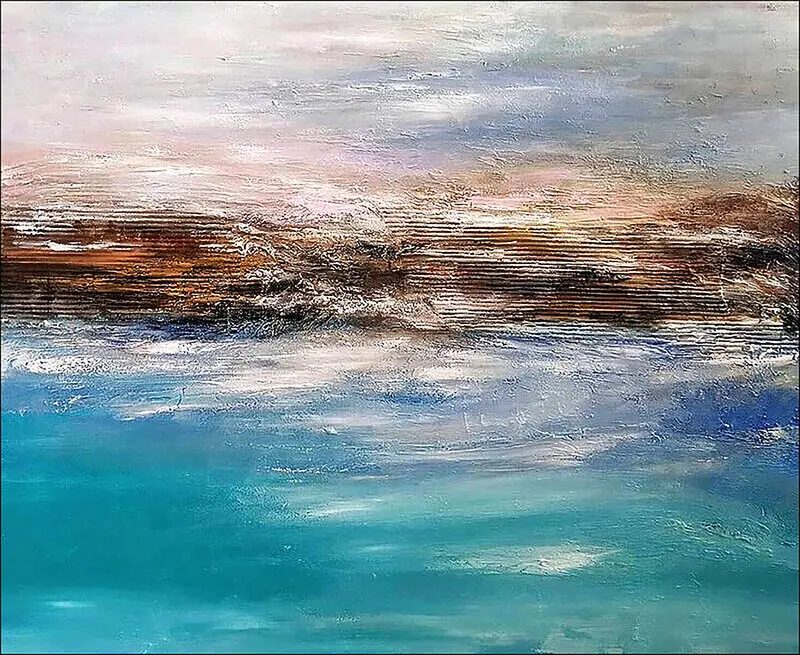 Akrylmålning ALMYRON YDOR av Alexandra Petropoulou