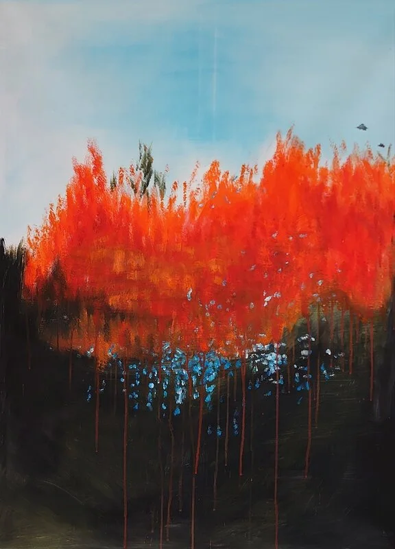 Oljemålning Korpar av Jan Sunden