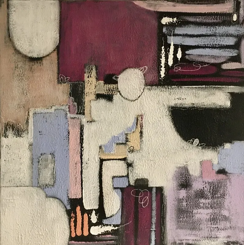 Akrylmålning The shapes av Azemina Kahrimanovic