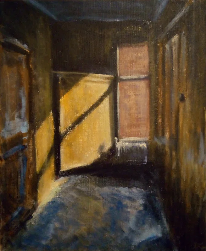 Akrylmålning Skolan av Anders Lundgren