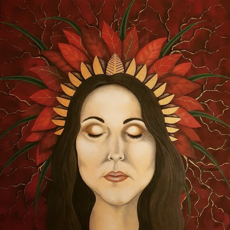 Akrylmålning September av Nina Storm