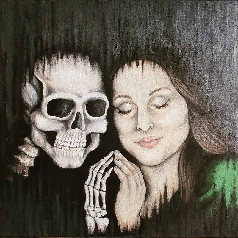 Akrylmålning Reconciliation av Nina Storm