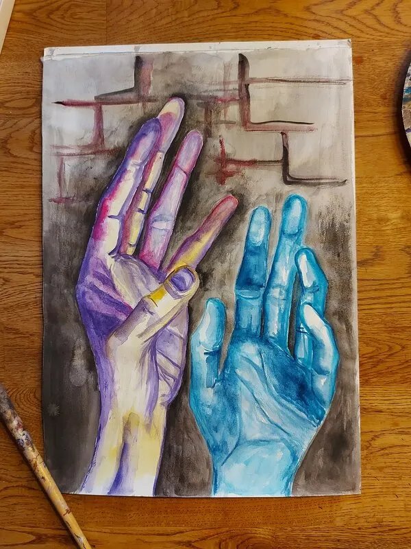 Akvarell av Lisa Brunelius