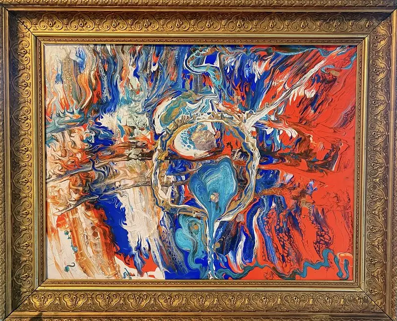 Akrylmålning Talkin’ to me? av Pål Török