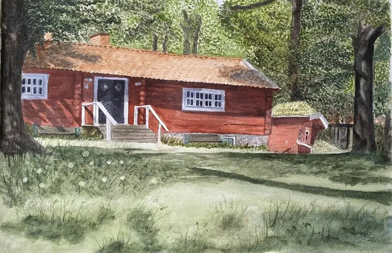 Akvarell Livets sanna härlighet av Johanna Cederqvist