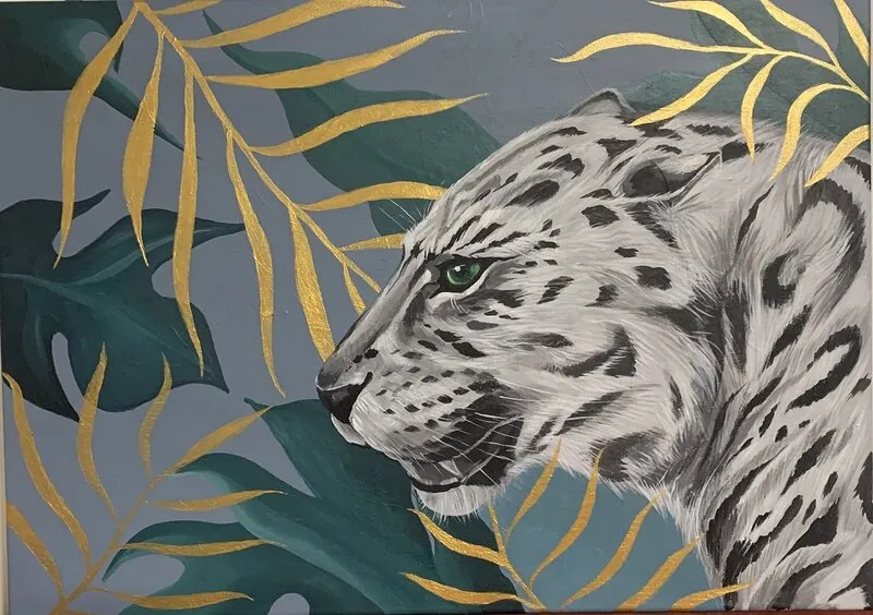 Akrylmålning Hunter av Azad Rustamov