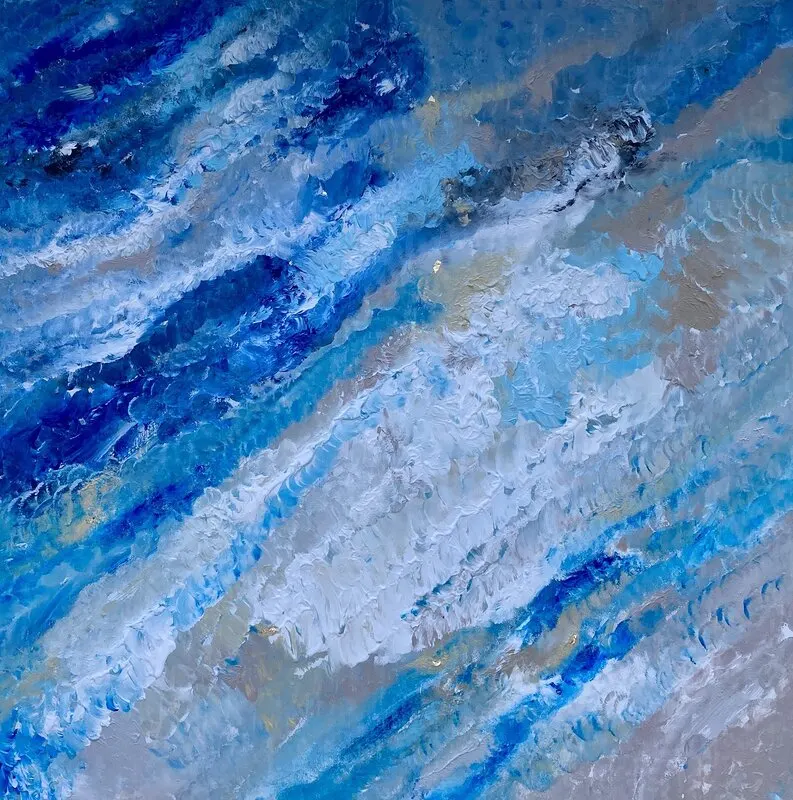 Akrylmålning Öppet hav av Emma Eriksson