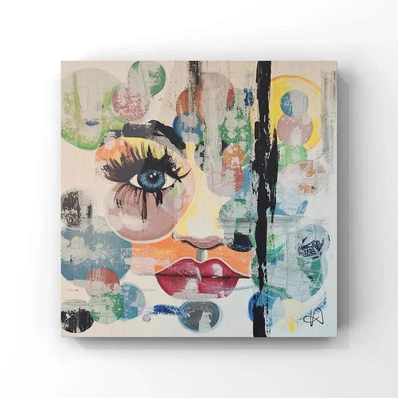 Akrylmålning Creative mind. av Kajsa Strand