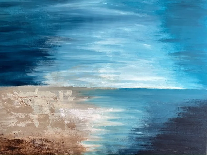Akrylmålning Himmel blå av Art By Lycke / Ann-Sofie Lycke