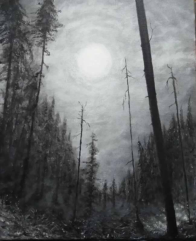 Akrylmålning Frost av Anders Danielsson