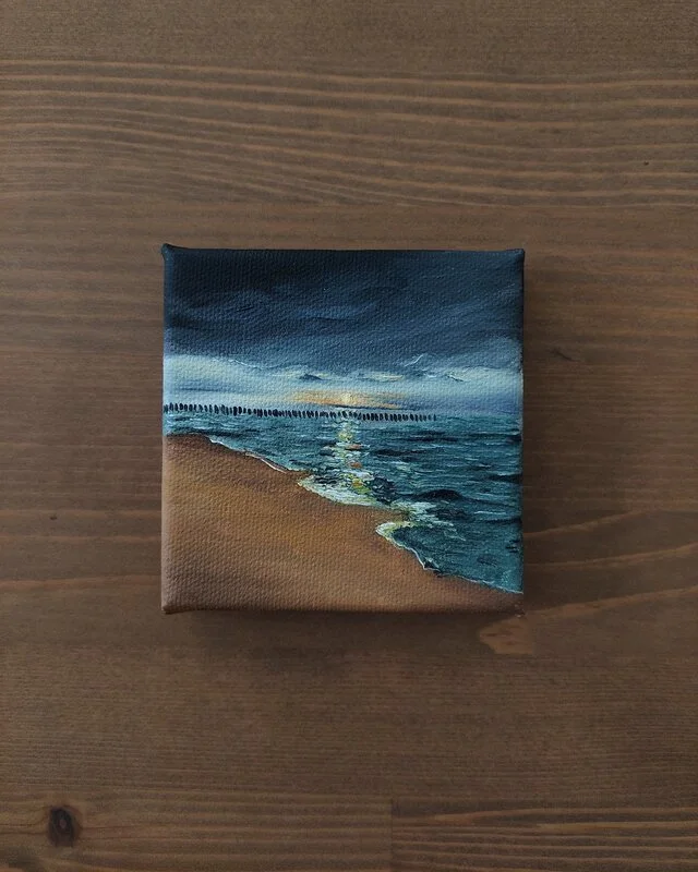 Oljemålning Baltic sea breeze av Katja Bergstedt