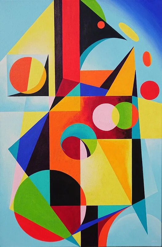 Akrylmålning Minnen av Sigrid Ehrenberg