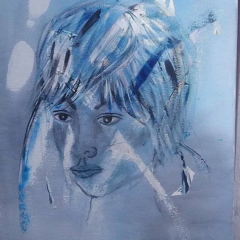 Akrylmålning Stolt av Annette Sahlander