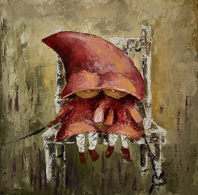 Oljemålning Duosnöre 1 av Jeanette Krantz Adner