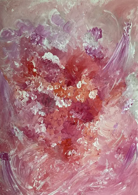 Akrylmålning Kärlek av Anitas Art/Anita Nyberg