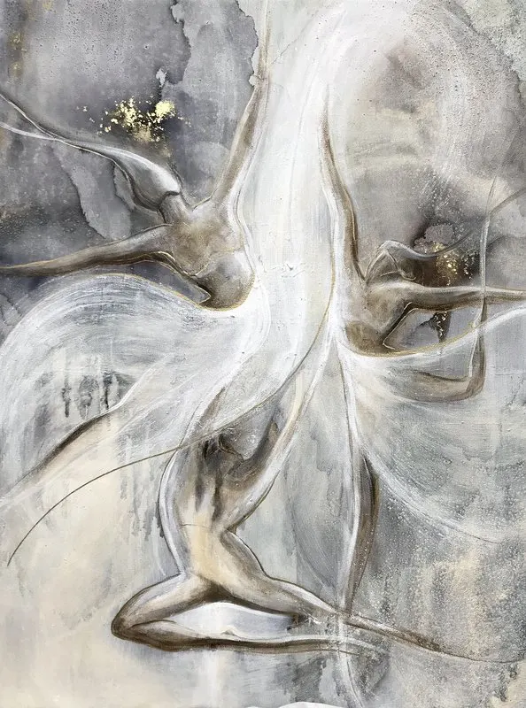 Akrylmålning Ända in i själen av Gabriella Marmbrandt