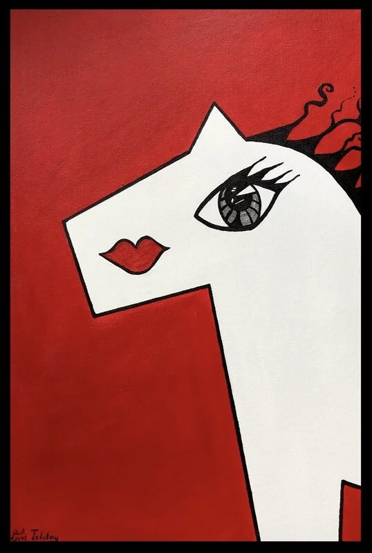 Akrylmålning Plain av Catarina Hjort Tolstoy