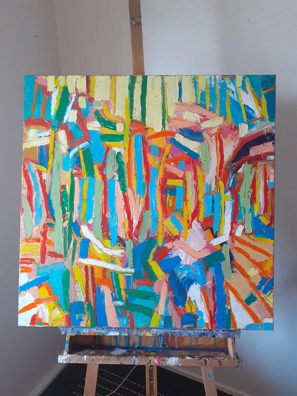 Oljemålning En tur till skogen av Tuco Adam Swat