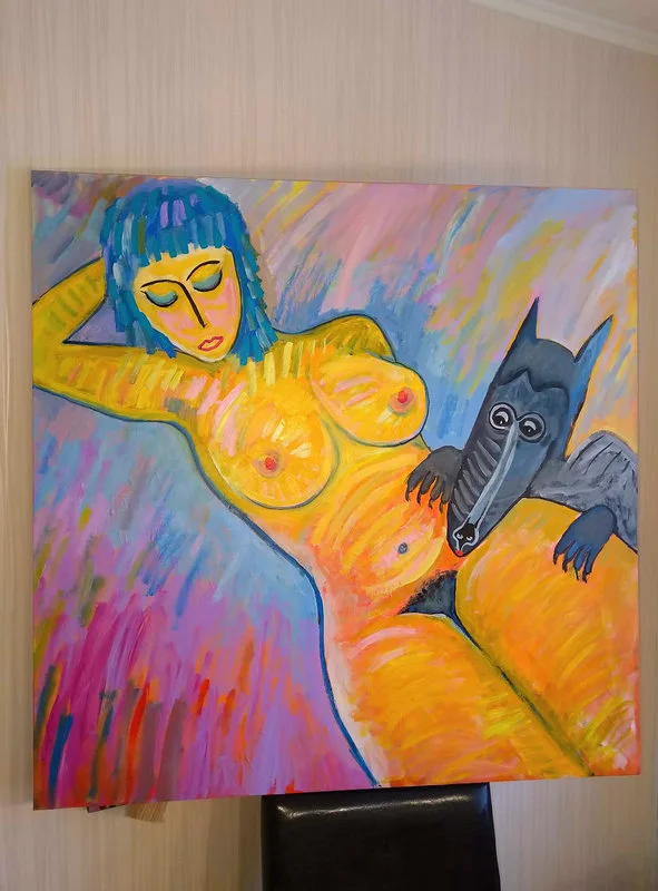 Akrylmålning Dröm av Tuco Adam Swat