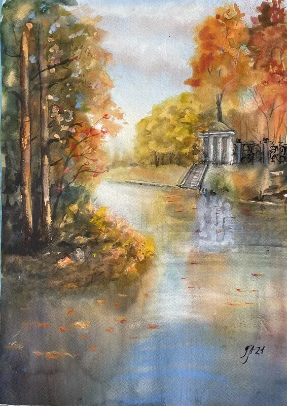 Akvarell av Tanya Lundmark