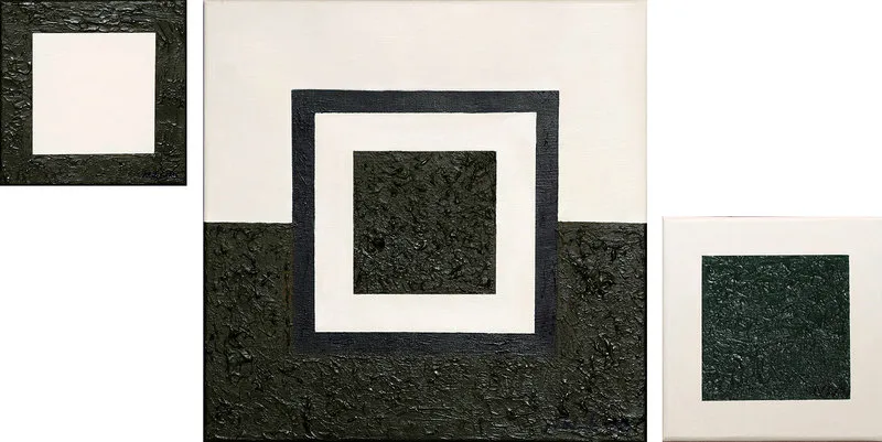 Akrylmålning Retros (3 tavlor) av Nettan Widing