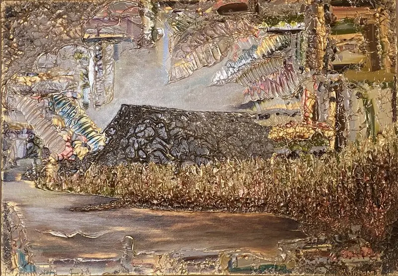 Akrylmålning Sonfjället av Johanna Pettersson