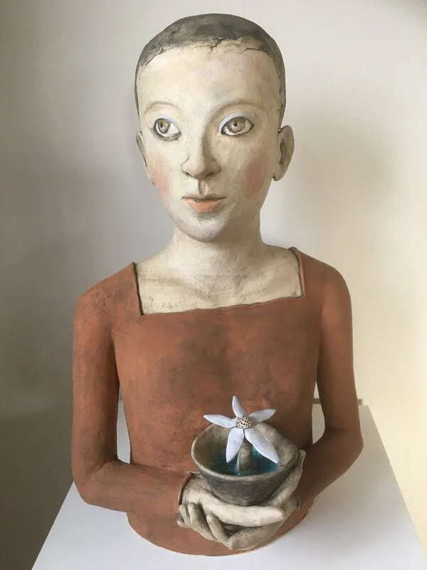 Skulptur Blomma av Marianne Karlsson