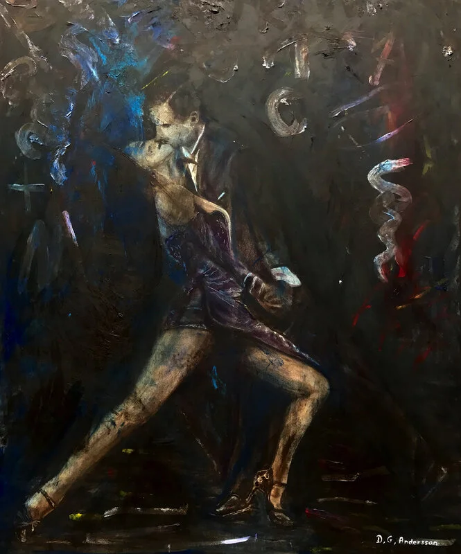 Oljemålning TANGO av Daniel Garcia Andersson