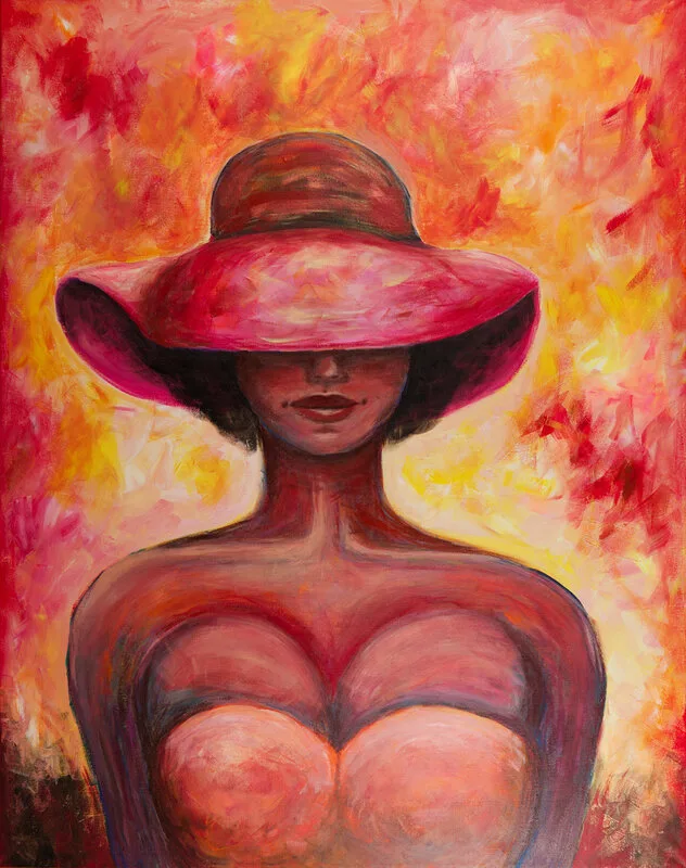 Akrylmålning Mystik av Linda Elvegård