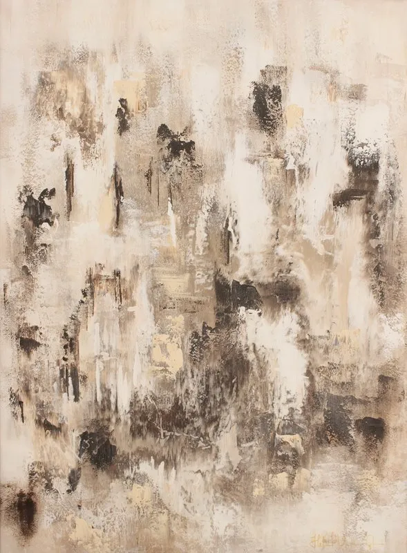 Akrylmålning Looking fearless into the future av Helena Glans