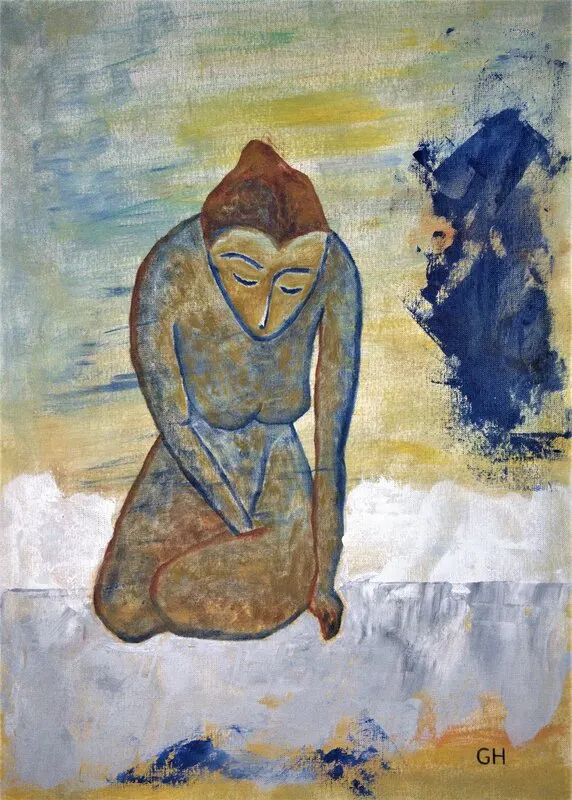 Oljemålning "New Rules" - oil painting av Gerhard Hofman