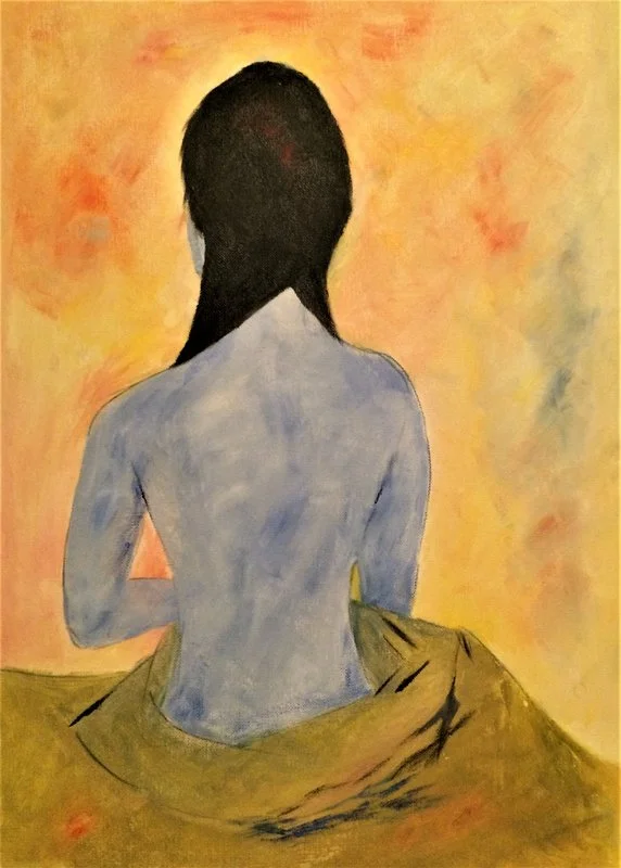 Oljemålning "Donna Obscura" - Oil painting - (€940) - PO av Gerhard Hofman