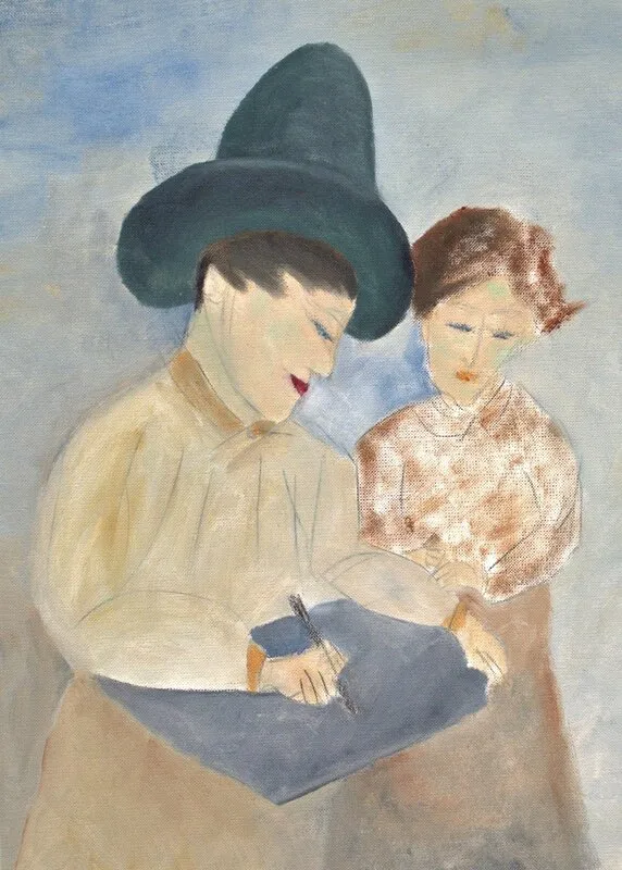 Oljemålning "The Details" - Oil painting - (€780) - PO av Gerhard Hofman