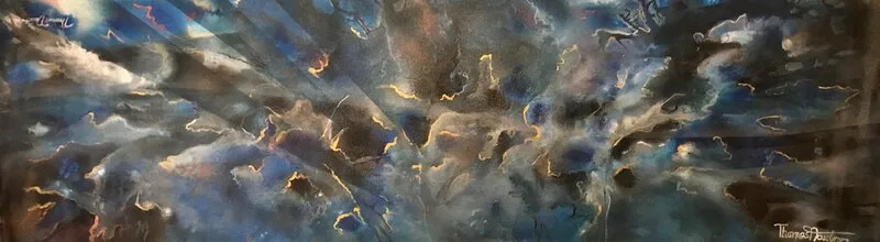 Akrylmålning Causality av Thomas Näsström