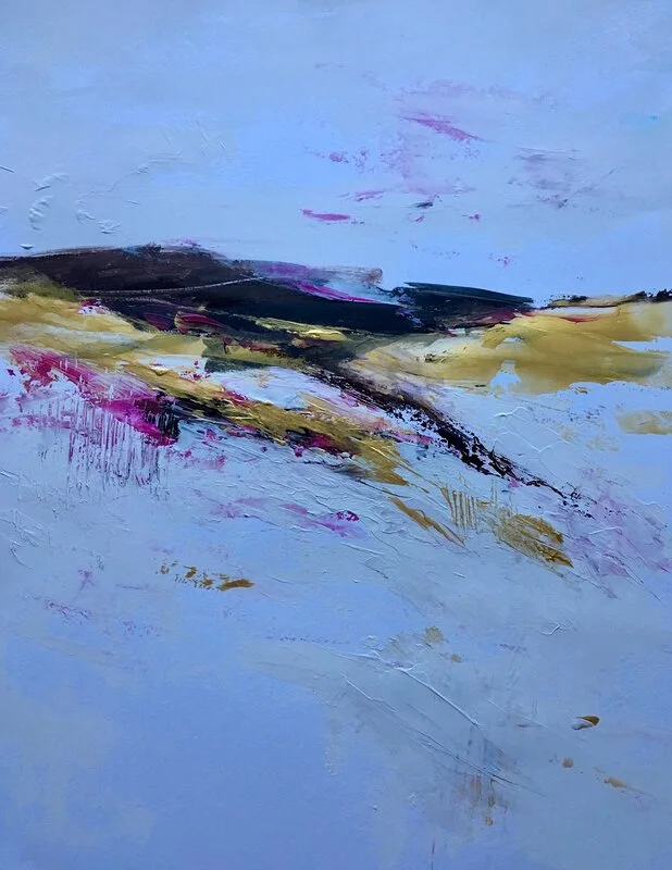 Akrylmålning Öppet landskap av Gunilla Tuvin