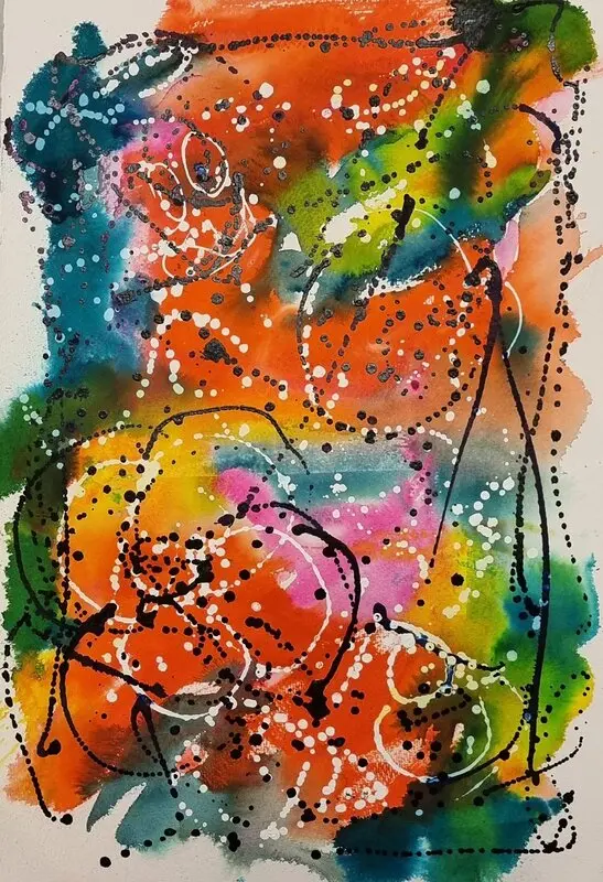 Färgglada spår av Åsa Edlund