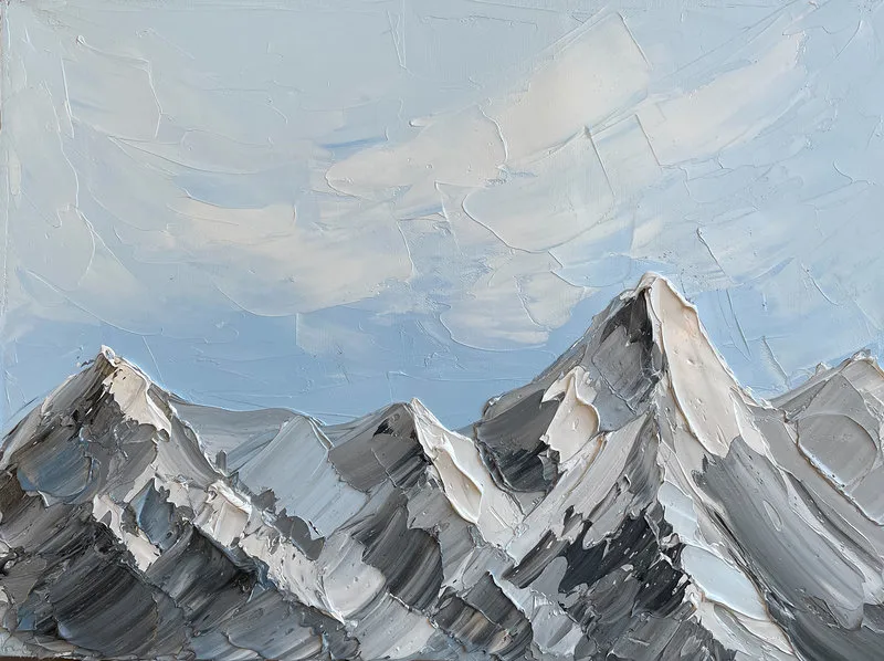 Oljemålning Bergen av Kate Pinxit