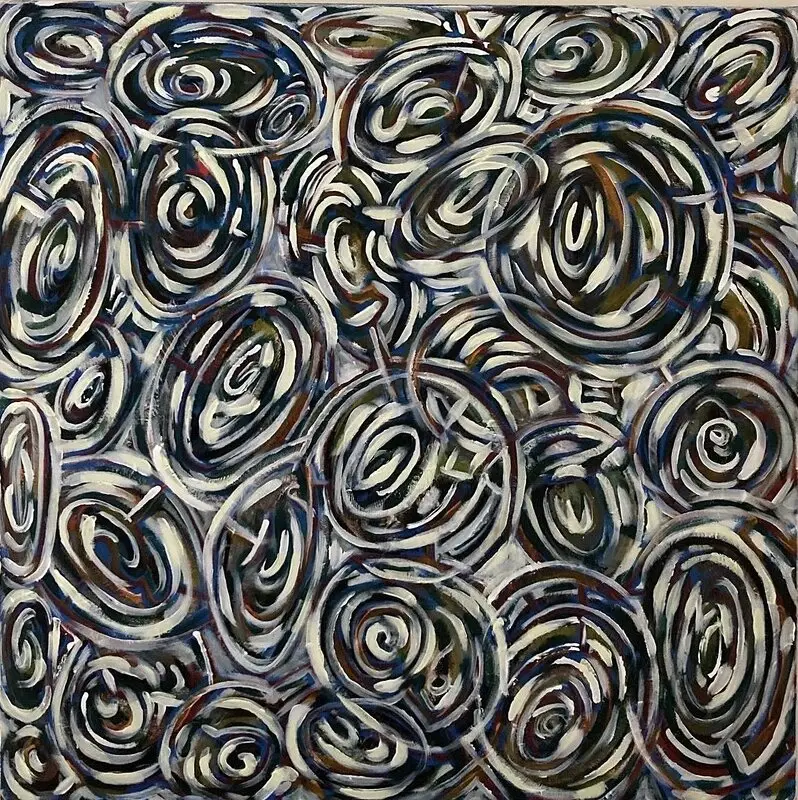 Akrylmålning Untitled 7 av Hampus Wärme