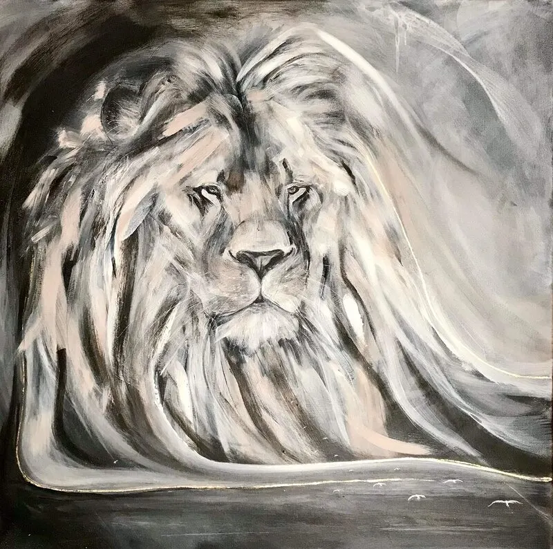 Akrylmålning Jag vakar över er av Gabriella Marmbrandt