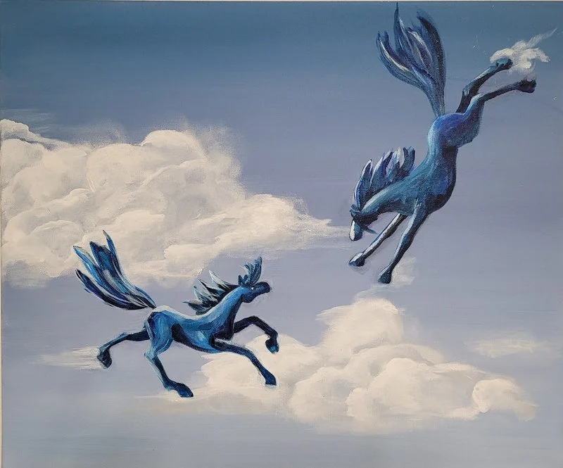 Akrylmålning Frihet 1.0 av Åsa Ryegård