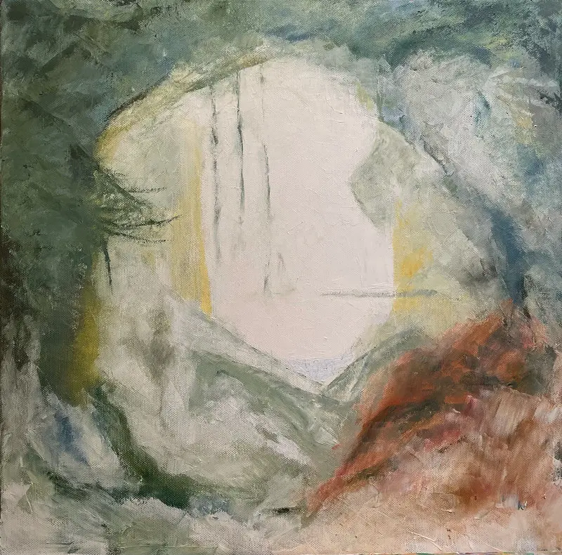 Oljemålning Dreamscape av Maria Montelius-Grifó