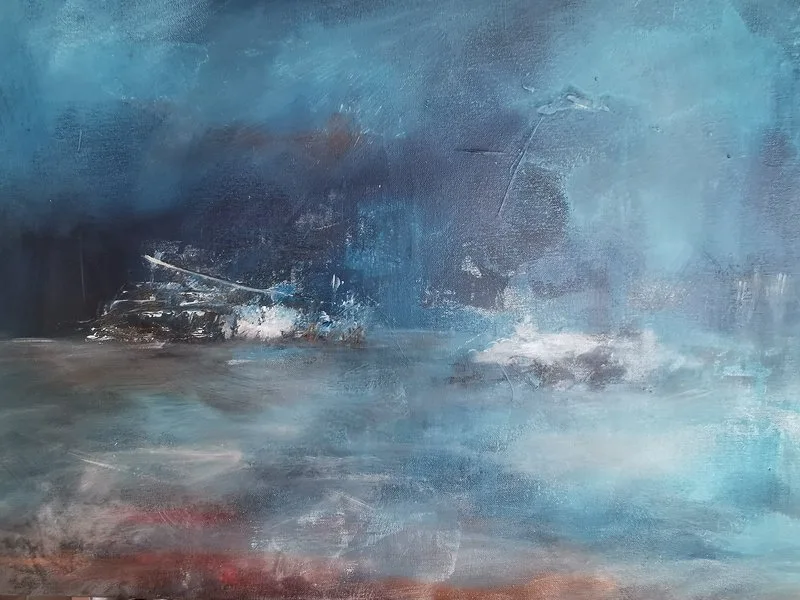 Akrylmålning See the Light av Gunilla Heidenberg