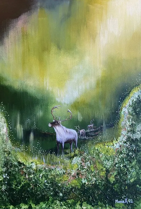 Akrylmålning av Maria Rundgren